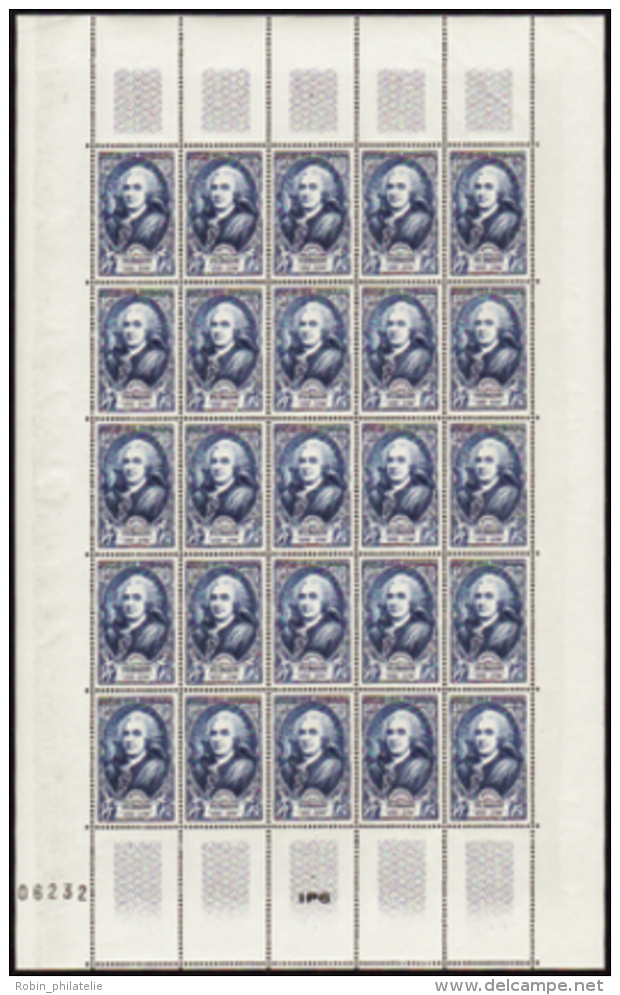 N°853 /858 Célébrités 6 Valeurs En Feuilles De 25 Timbres   Qualité:** Cote:775&euro; - Other & Unclassified