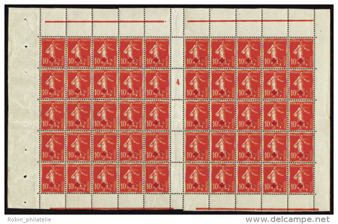 N°146 10c+5c Croix-rouge Feuille De 50 Timbres Mill 4   Qualité:** Cote:375&euro; - Altri & Non Classificati