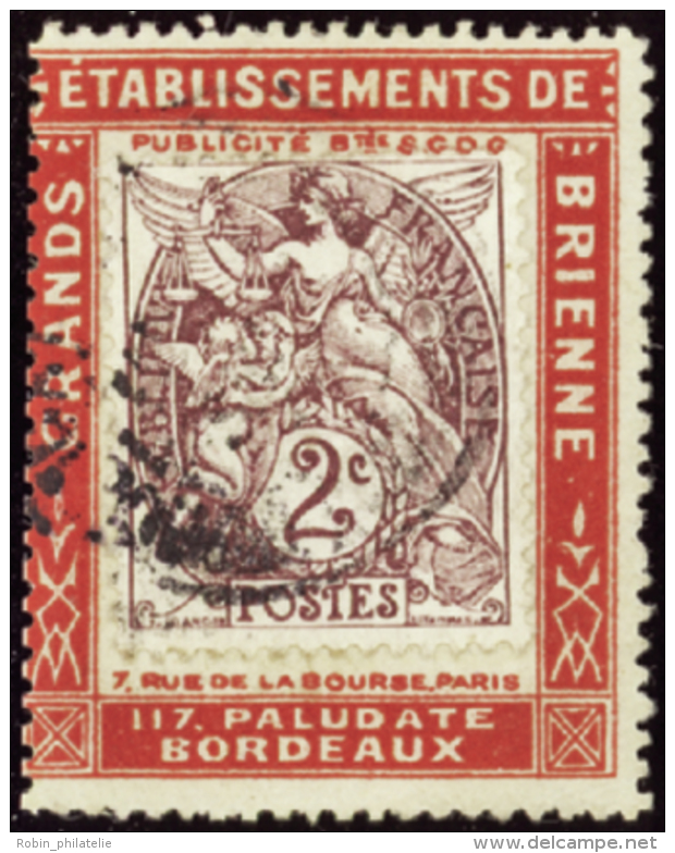 N°108 2c Blanc Grands établissements De Brienne"  " Qualité:OBL Cote:.....&euro; - Altri & Non Classificati