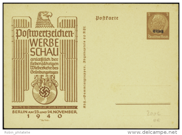 N°0 G6  3pf Brun Hidenburg, Aigle-Berlin 23-24 Nov 1940   Qualité: Cote:150&euro; - Altri & Non Classificati