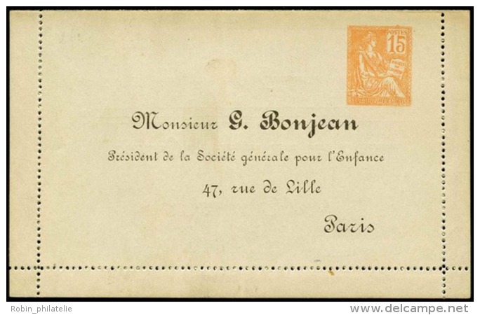 N°117 B3  15c Mouchon G. Bonjean   Qualité: Cote:500&euro; - Altri & Non Classificati
