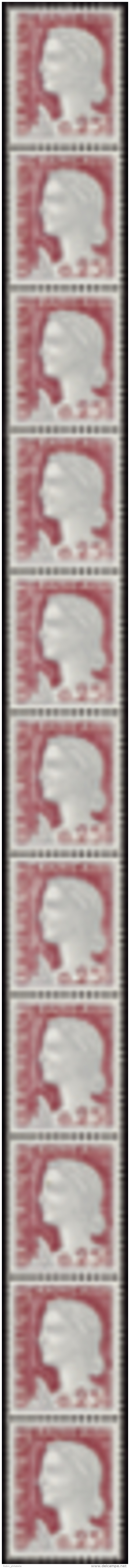 N°52 0,25 M. De Decaris Bande Verticale De 11 Timbres   Qualité:** Cote:65&euro; - Altri & Non Classificati