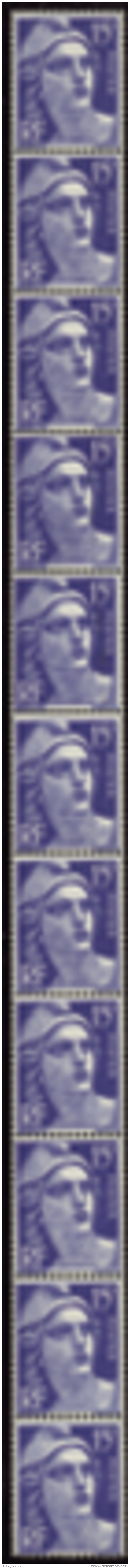 N°37 15f M. De Gandon Bande Verticale De 11 Timbres   Qualité:** Cote:530&euro; - Altri & Non Classificati