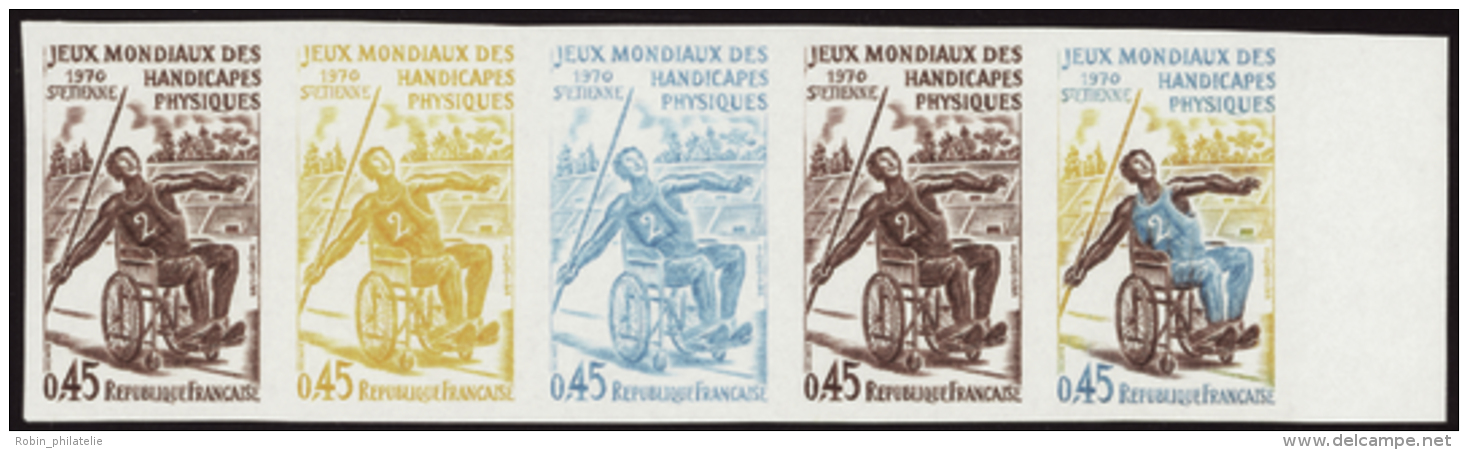 N°1649 Jeux Mondiaux Handicapés Physiques Bande De 5 Bdf   Qualité:** Cote:260&euro; - Other & Unclassified