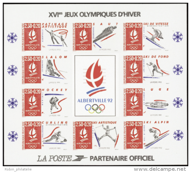 N°14 Jeux Olympiques Albertville 92   Qualité:** Cote:500&euro; - Altri & Non Classificati