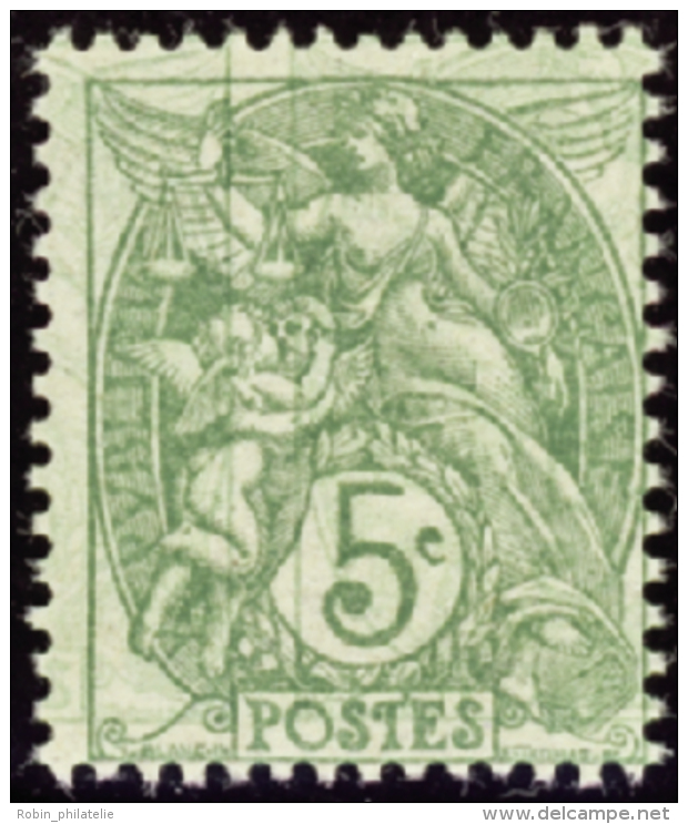 N°111 5c Blanc Vert-jaune Double Impression (décalage 6mm)   Qualité:** Cote:.....&euro; - Other & Unclassified