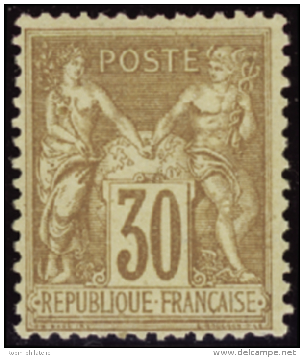 N°80 30c Brun-jaune   Qualité:* Cote:120&euro; - Altri & Non Classificati