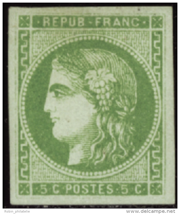 N°42 B 5c Vert-jaune   Qualité:* Cote:370&euro; - Other & Unclassified