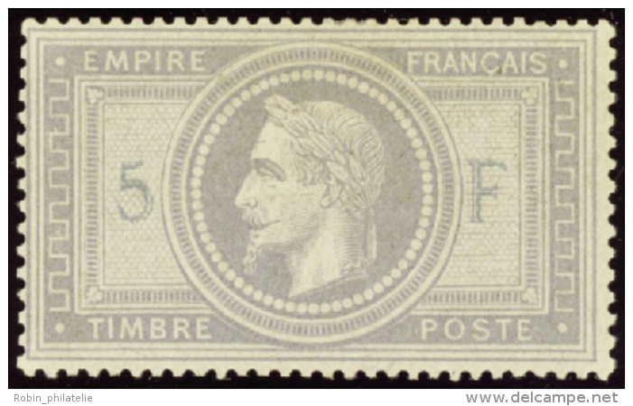 N°33 B 5F Violet-gris 5 Et F" En Bleu  " Qualité:* Cote:10000&euro; - Altri & Non Classificati