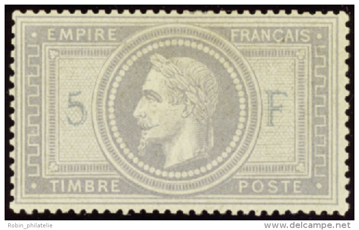 N°33 B 5F Violet-gris 5 Et F" En Bleu  " Qualité:* Cote:10000&euro; - Other & Unclassified