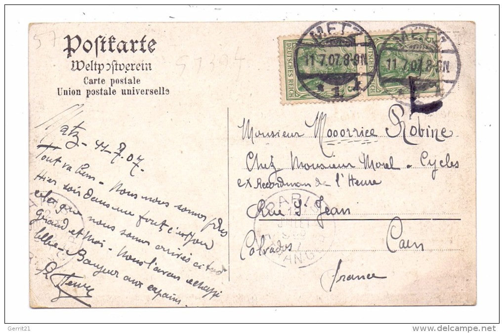 F 57160 SCY . CHAZELLES, Wadrinawehr  & St. Quentin, 1907 - Metz Campagne