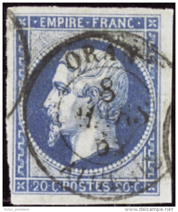 N°14 B 20c Bleu Obl Cachet à Date Oran" TB  " Qualité:OBL Cote:.....&euro; - Altri & Non Classificati