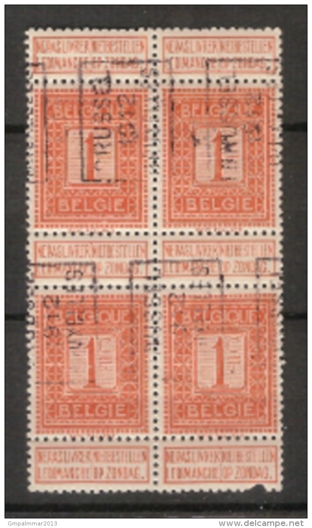 PELLENS Cijfer Nr. 108 Voorafgestempeld Nr. 1986 (4x) Type A   BRUSSEL 1912 BRUXELLES ; Staat Zie Scan ! Inzet Aan 15 € - Rollo De Sellos 1910-19