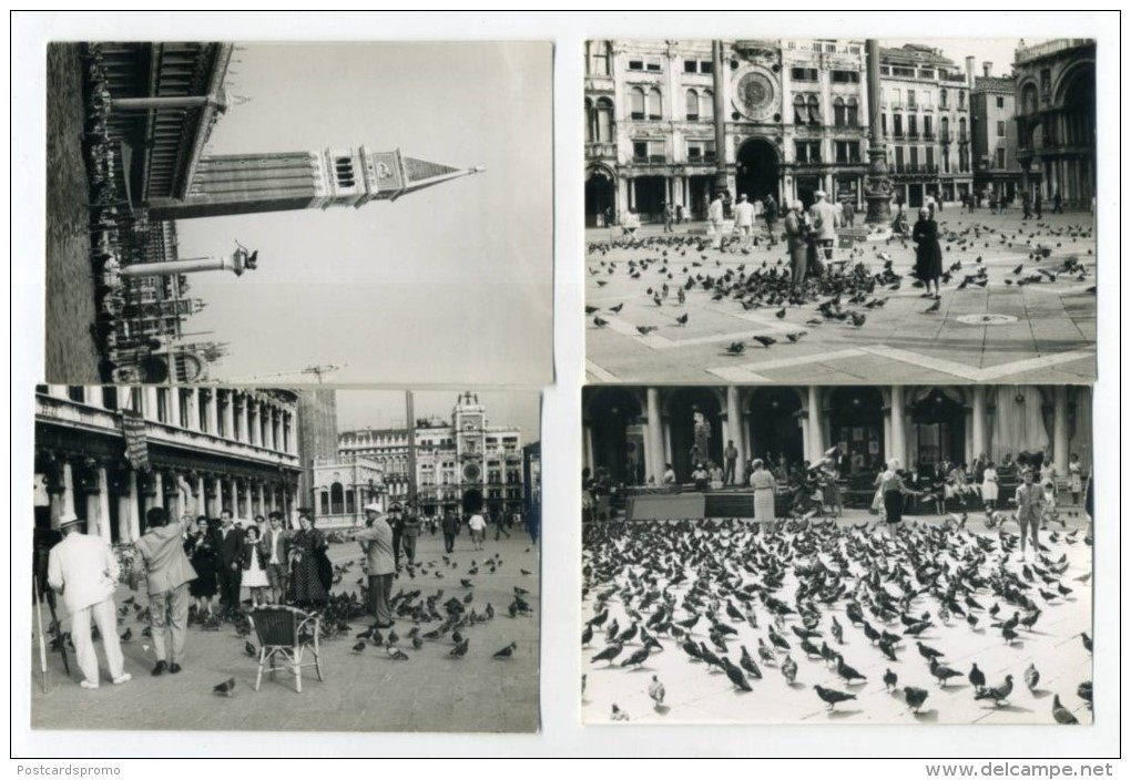 VENEZIA, VENICE, Lot. 4 Photos 12 X 8 Cm. ( 2 Scans ) - Altri & Non Classificati