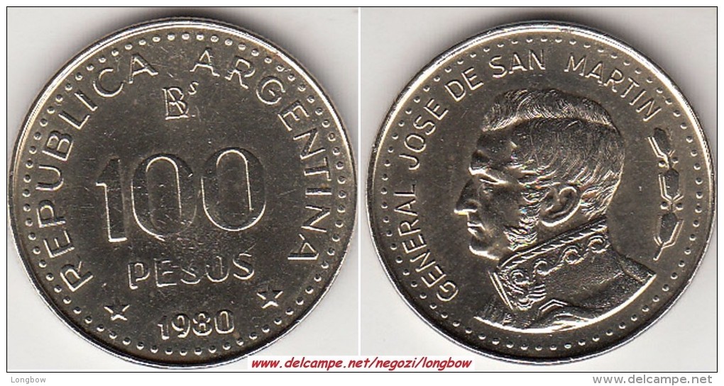 Argentina 100 Pesos 1980 KM#85 - Used - Argentina