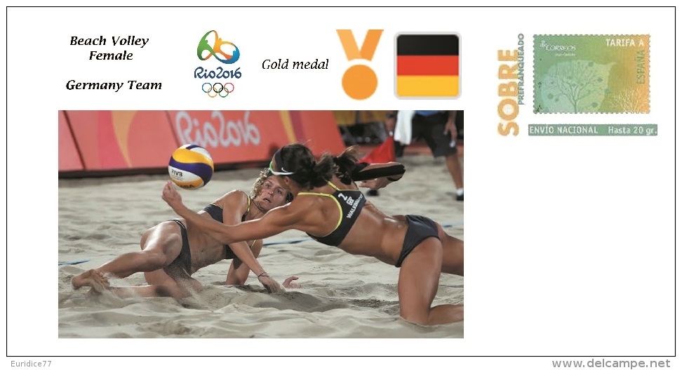 Spain 2016 - Olympic Games Rio 2016 - Gold Medal Beach Volley Female Germany Cover - Otros & Sin Clasificación