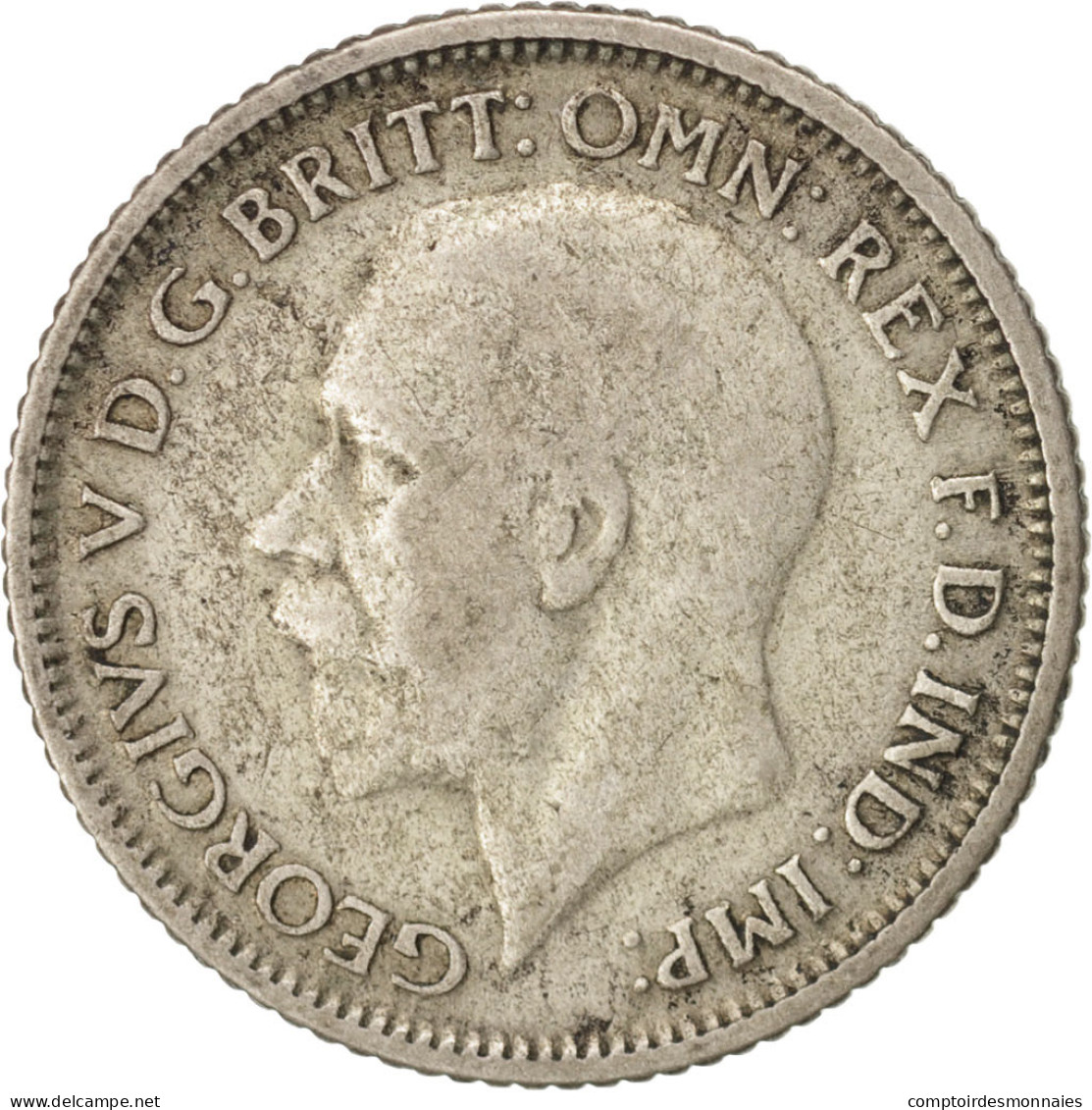 Monnaie, Grande-Bretagne, George V, 6 Pence, 1929, TTB, Argent, KM:832 - H. 6 Pence