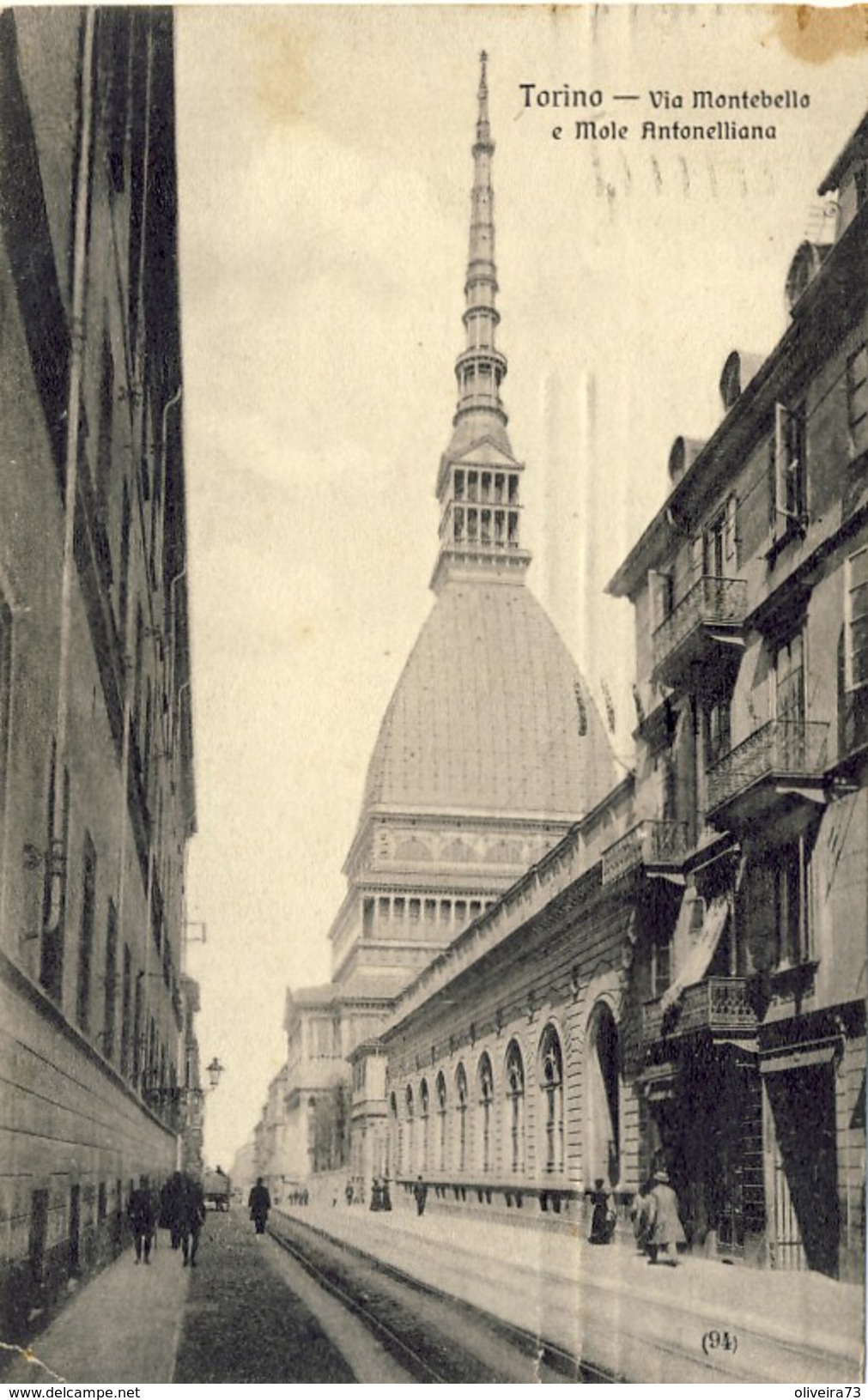 TORINO, Via Montebello E Mole Antonelliana (1912), 2 Scans - Mole Antonelliana