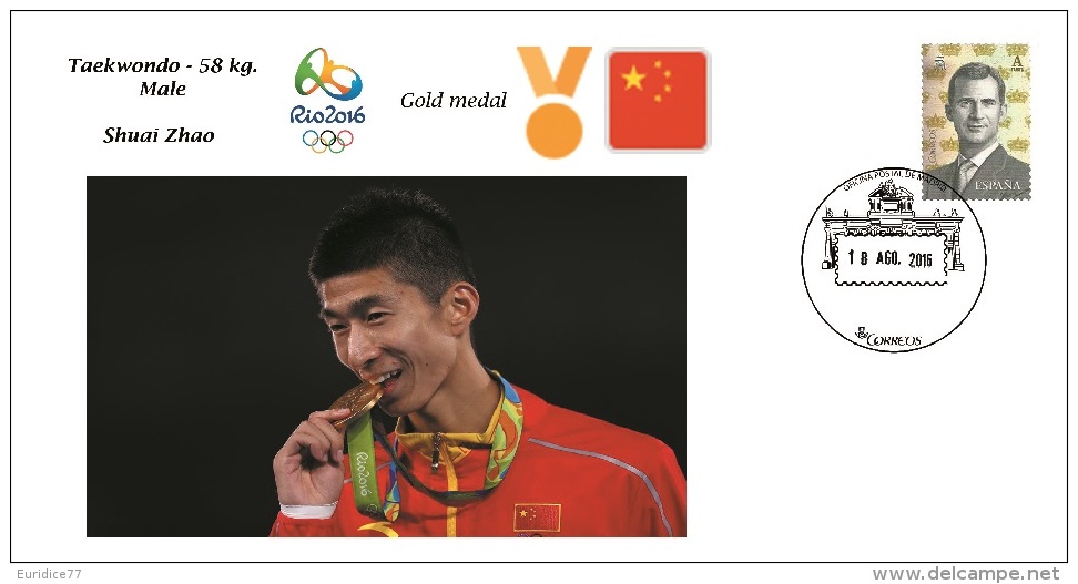 Spain 2016 - Olympic Games Rio 2016 - Gold Medal Taekwondo Male China Cover - Otros & Sin Clasificación