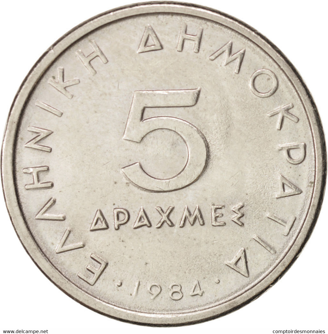 Monnaie, Grèce, 5 Drachmes, 1984, SPL, Copper-nickel, KM:131 - Grèce
