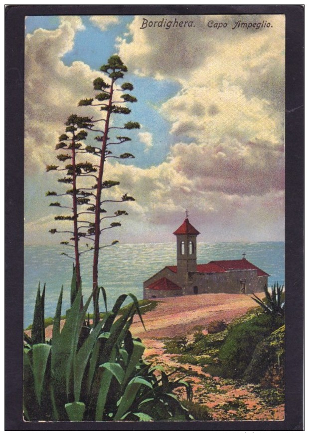 Old Post Card Of Capo Ampeglio,Bordighera, Liguria, Italy,K22. - Imperia