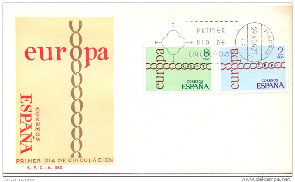 FDC -  SPAGNA - EUROPA  - ANNO 1971 - 1971