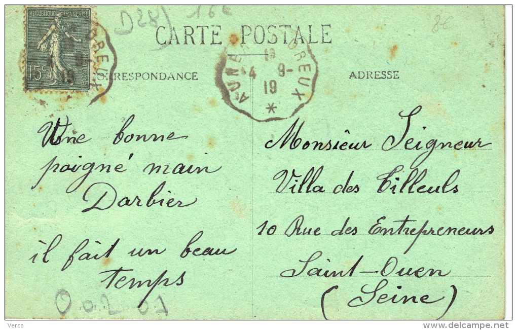 Carte Postale Ancienne De VILLEMEUX - Villemeux-sur-Eure