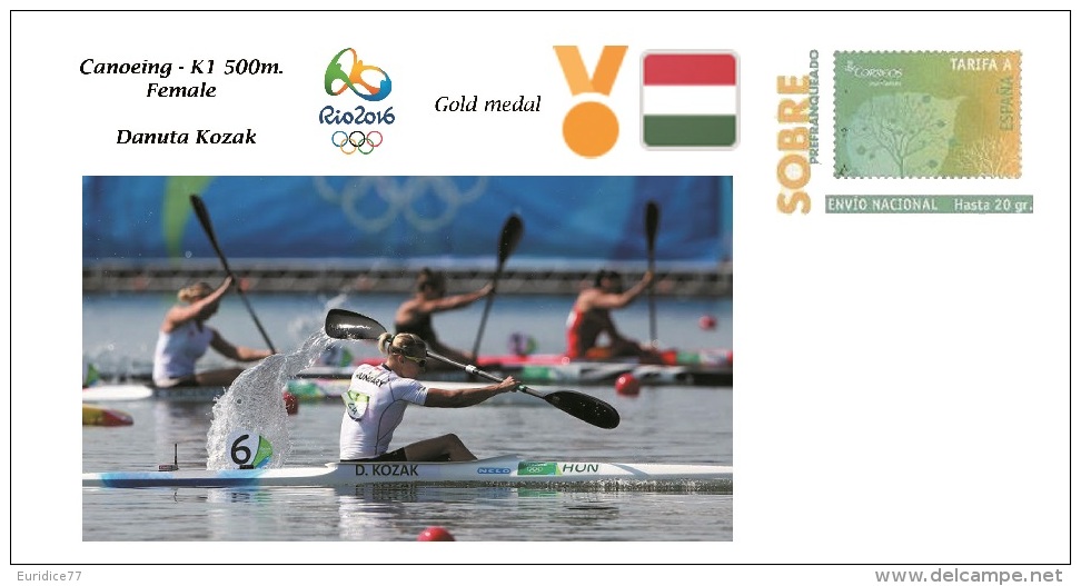 Spain 2016 - Olympic Games Rio 2016 - Gold Medal Canoeing Female Hungary Cover - Otros & Sin Clasificación