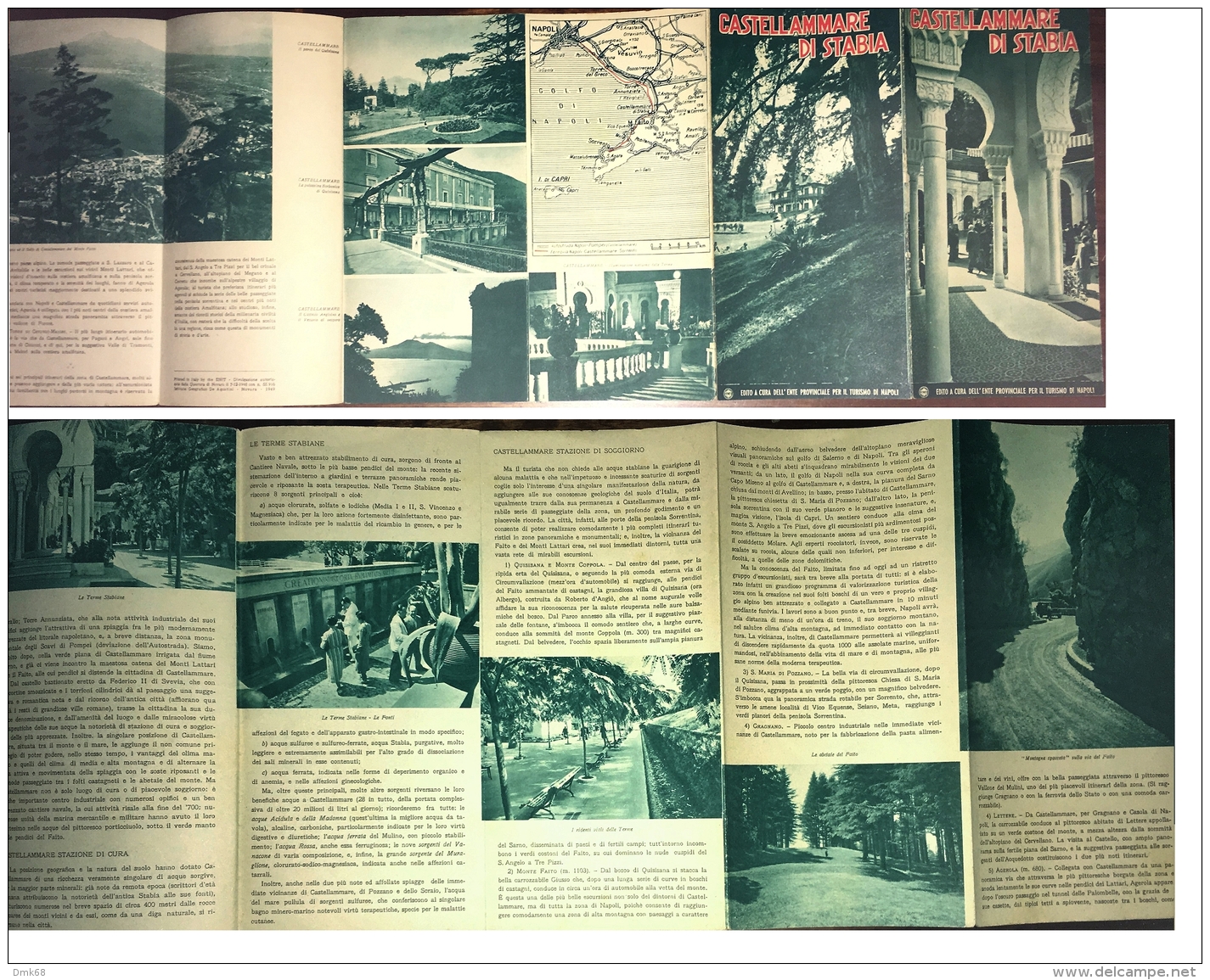 CASTELLAMMARE DI STABIA - DEPLIANT / BROCHURE - PIEGHEVOLE - 1949 - Tourism Brochures