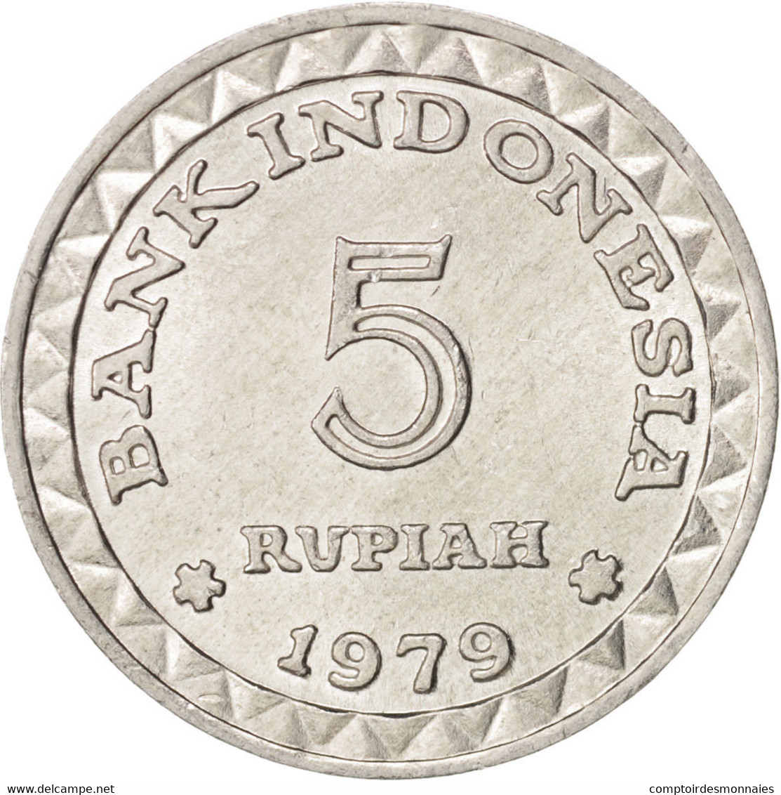 Monnaie, Indonésie, 5 Rupiah, 1979, FDC, Aluminium, KM:43 - Indonésie