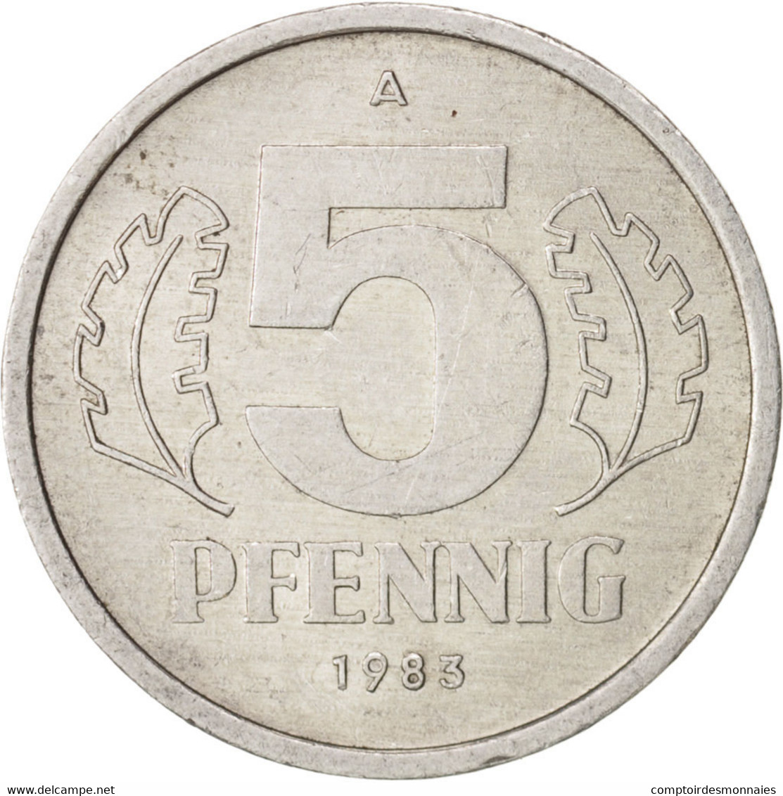 Monnaie, GERMAN-DEMOCRATIC REPUBLIC, 5 Pfennig, 1983, Berlin, SPL, Aluminium - 5 Pfennig