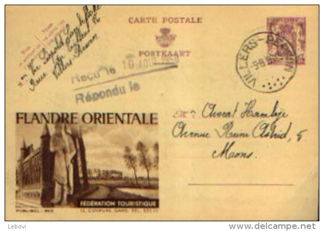 Carte Postale PUBLIBEL 903 : FLANDRE ORIENTALE - Belle Oblitération De VILLERS-PERWIN - Publibels