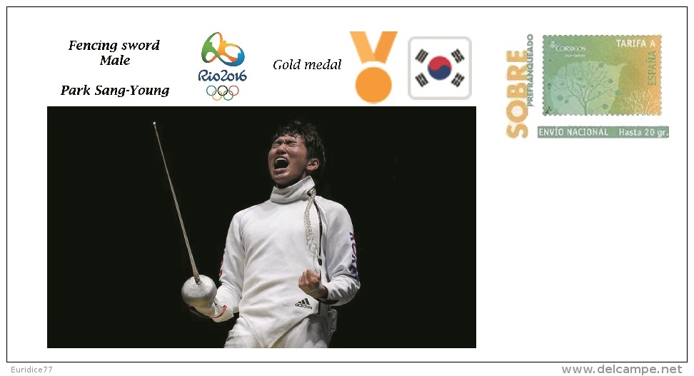 Spain 2016 - Olympic Games Rio 2016 - Gold Medal Fencing Sword Male South Korea Cover - Otros & Sin Clasificación