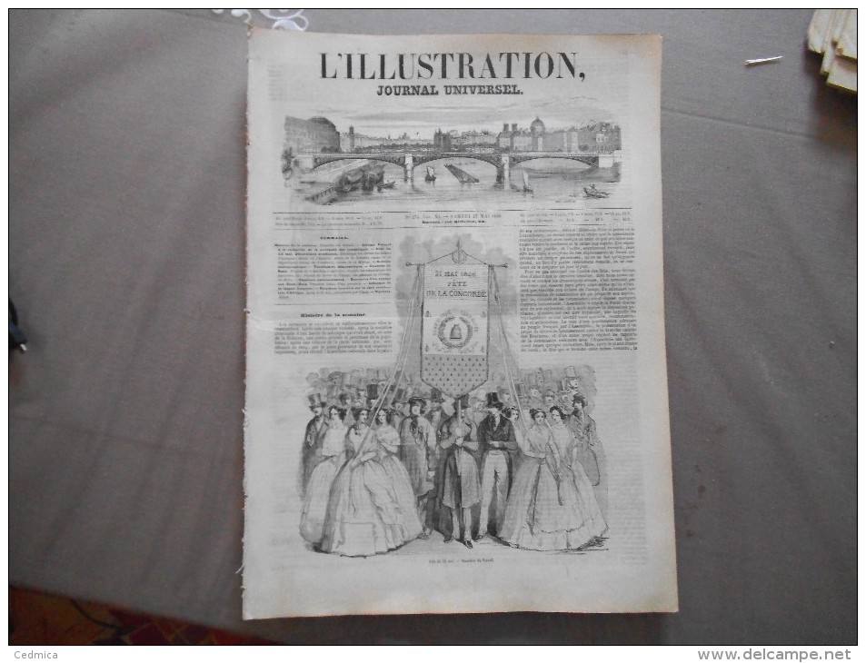 L´ILLUSTRATION JOURNAL UNIVERSEL N°274 SAMEDI 27 MAI 1848 - Revues Anciennes - Avant 1900