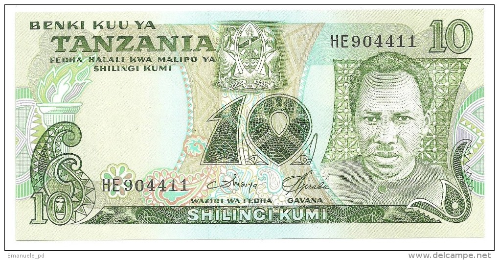 Tanzania 10 Shillingi 1978 UNC - Tanzania