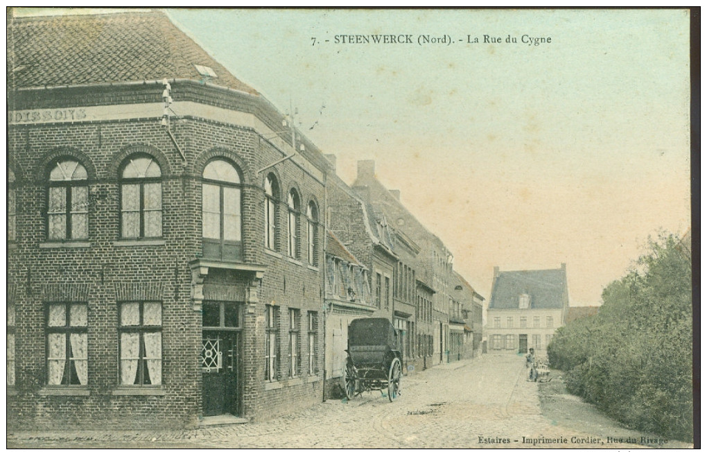 France : Steenwerck  -  La Rue Du Cygne - Autres & Non Classés