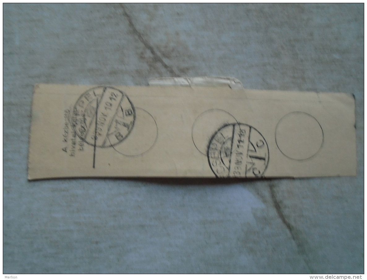 D138831  Hungary  Parcel Post Receipt 1939  -corner Stamp  CSEPEL - Parcel Post