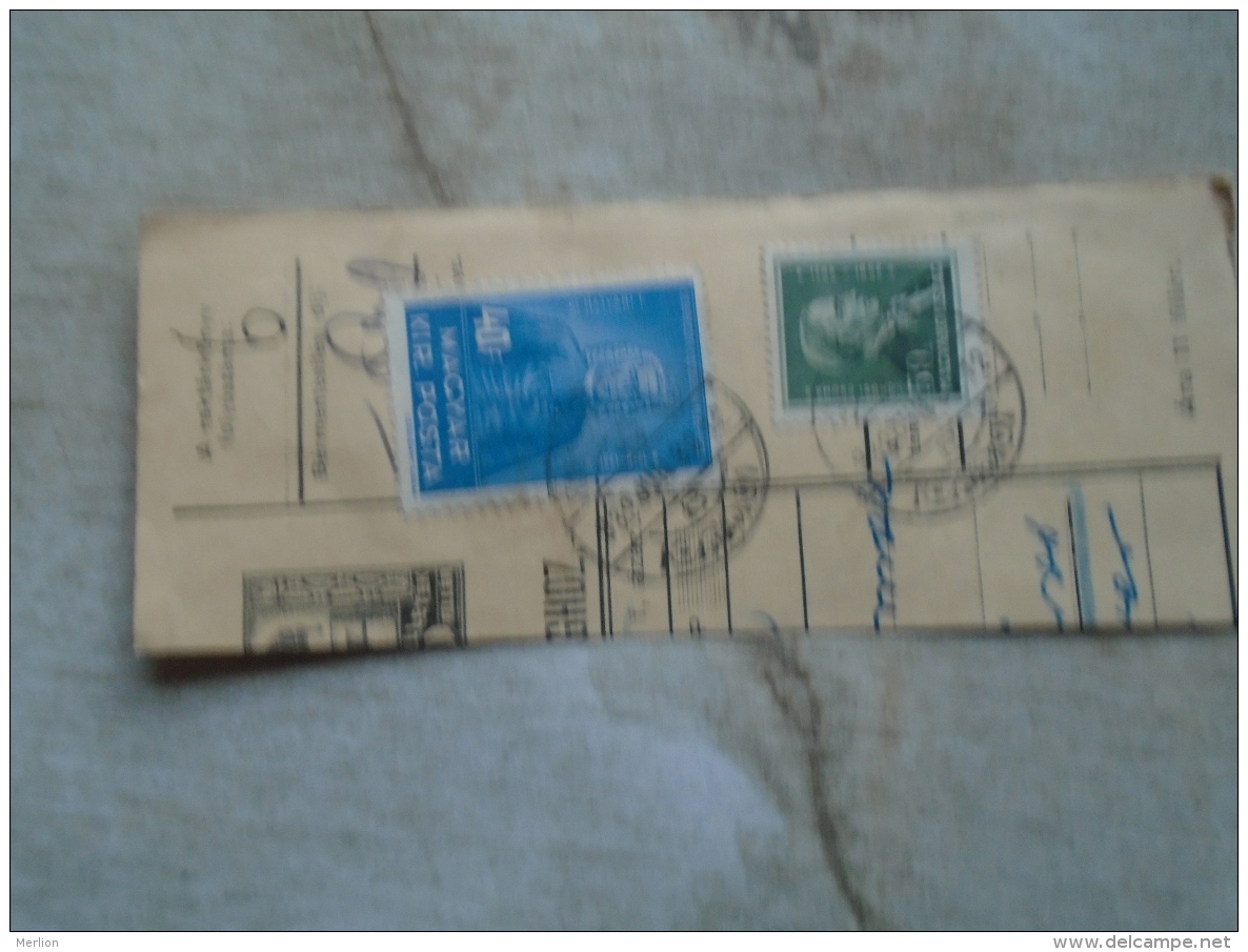 D138836  Hungary  Parcel Post Receipt 1939  TÓVÁROS - Parcel Post