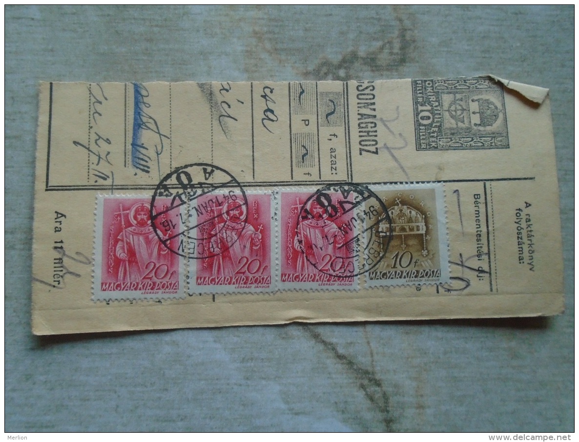 D138843  Hungary  Parcel Post Receipt 1941 DEBRECEN - Postpaketten