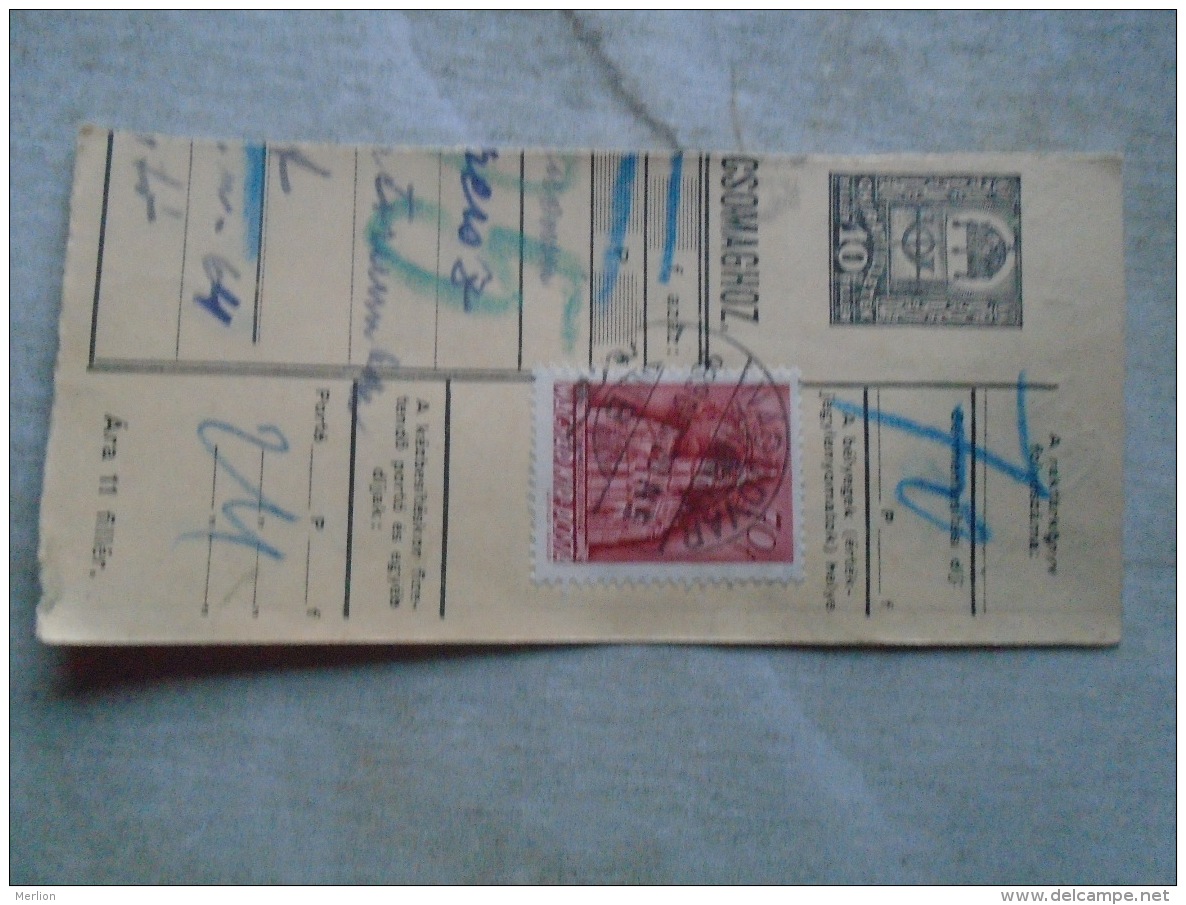 D138853  Hungary  Parcel Post Receipt 1939   NÁDUDVAR - Postpaketten