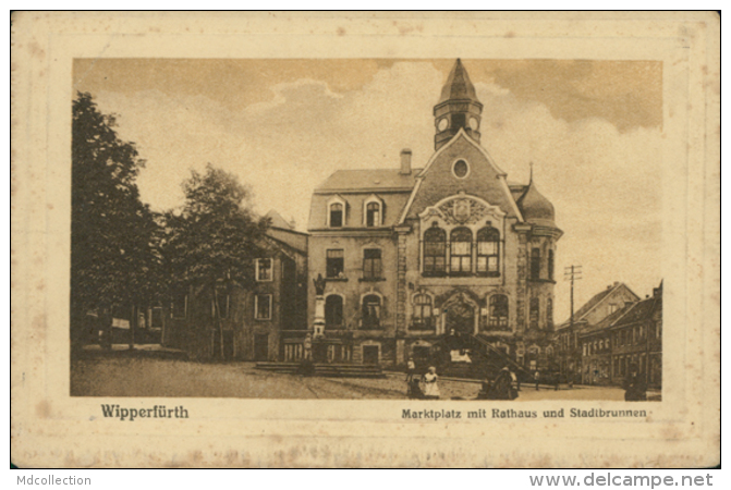 DE WIPPERFUERTH / Marktplatz Mit Rathaus Und Stadtbrunnen / - Wipperfuerth