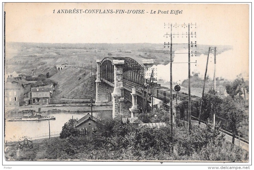 ANDRESY - CONFLANS - FIN D'OISE - Le Pont Eiffel - Train - Andresy