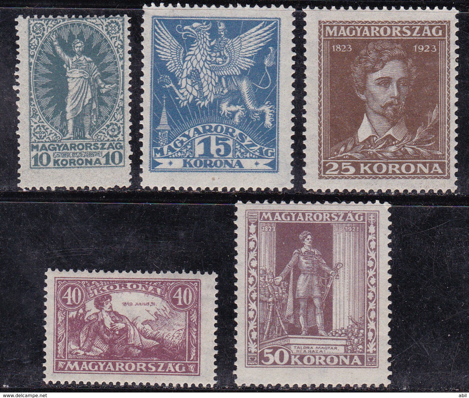Hongrie 1921 N° Y&T :  319 à 323 * - Nuevos