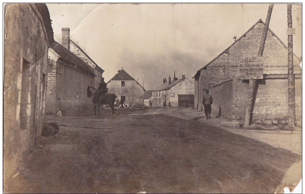 02 Direction Du Bertricourt Aisne Foto 1.Weltkrieg Deutsche Soldaten 1917 Res. IR288 RIR288 - Other & Unclassified