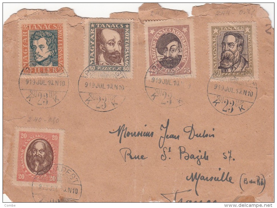 1919 LETTRE HONGRIE BUDAPEST POUR LA FRANCE  /7832 - Covers & Documents