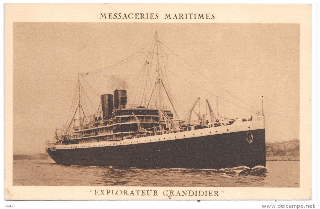 MESSAGERIES MARITIMES - EXPLORATEUR GRANDIDIER - Paquebots