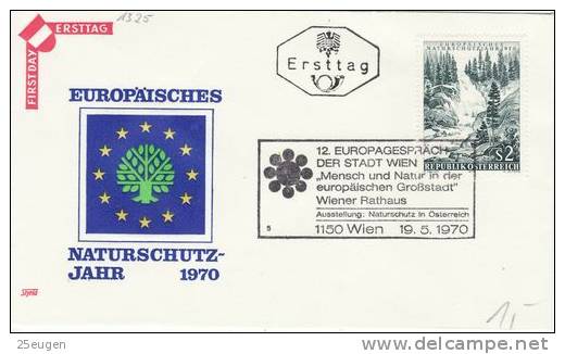 AUSTRIA  1970 EUROPA SYMPATHY ISSUE  FDC - Europäischer Gedanke
