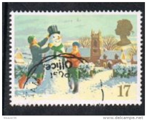 GB SG1526 1990 Christmas 17p Good/fine Used - Used Stamps