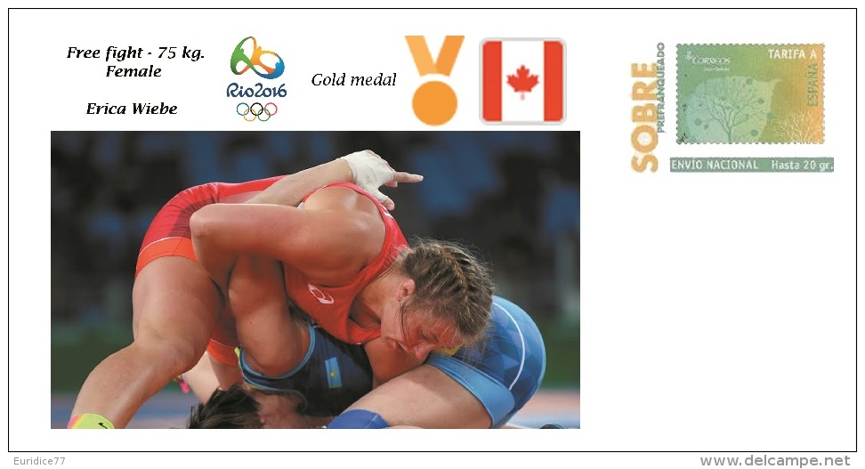 Spain 2016 - Olympic Games Rio 2016 - Gold Medal Free Fight Female Canada Cover - Otros & Sin Clasificación