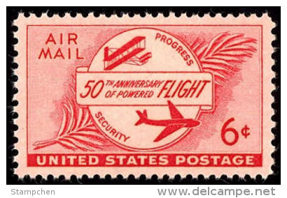 1953 USA Air Mail Stamp Sc#c47 Post Aircraft Airplane Plane - 2b. 1941-1960 Unused